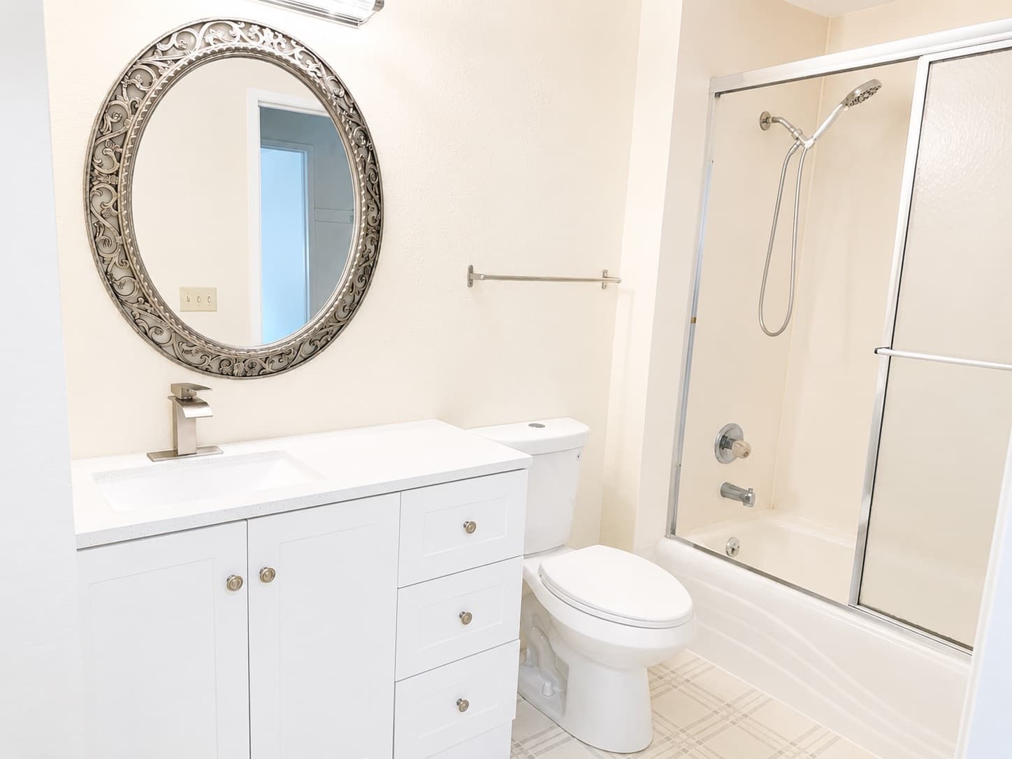 Bathroom before staging