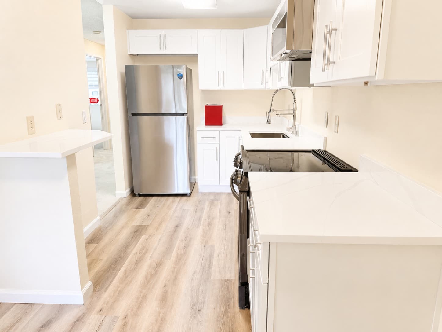 Kitchen before staging
