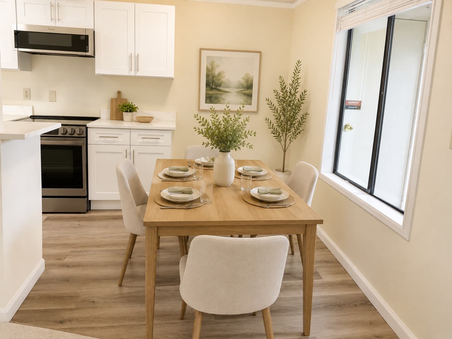 Dining Area after staging