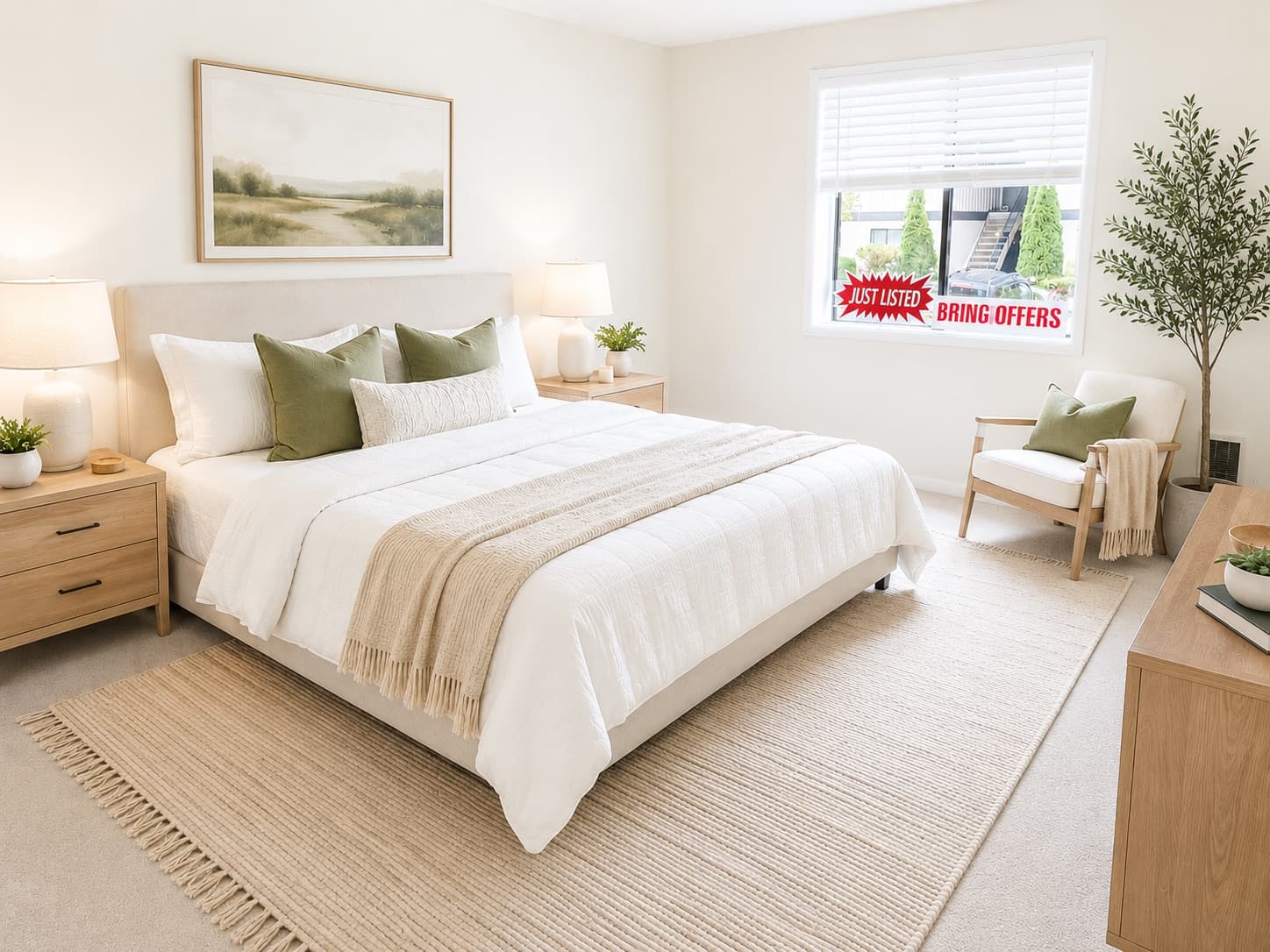 Master Bedroom after staging