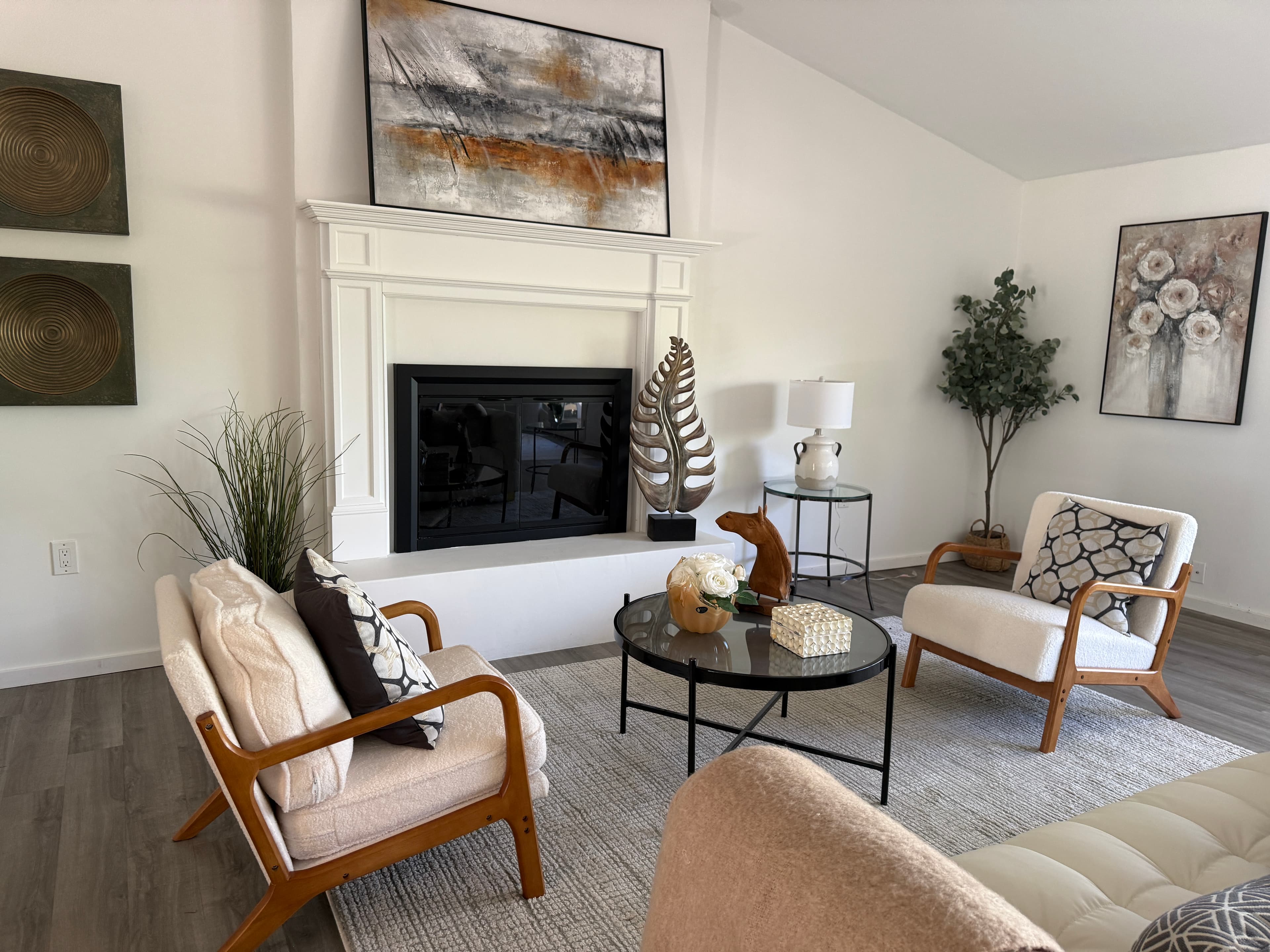 Living Room — Fireplace & Chairs