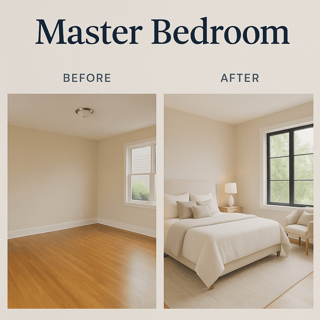 Primary Bedroom — Before & After Transform