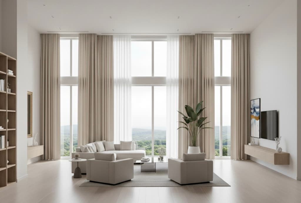 Ultra-Minimalist Living — Floor-to-Ceiling Windows
