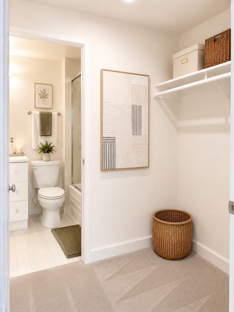 Walk-in Closet after staging